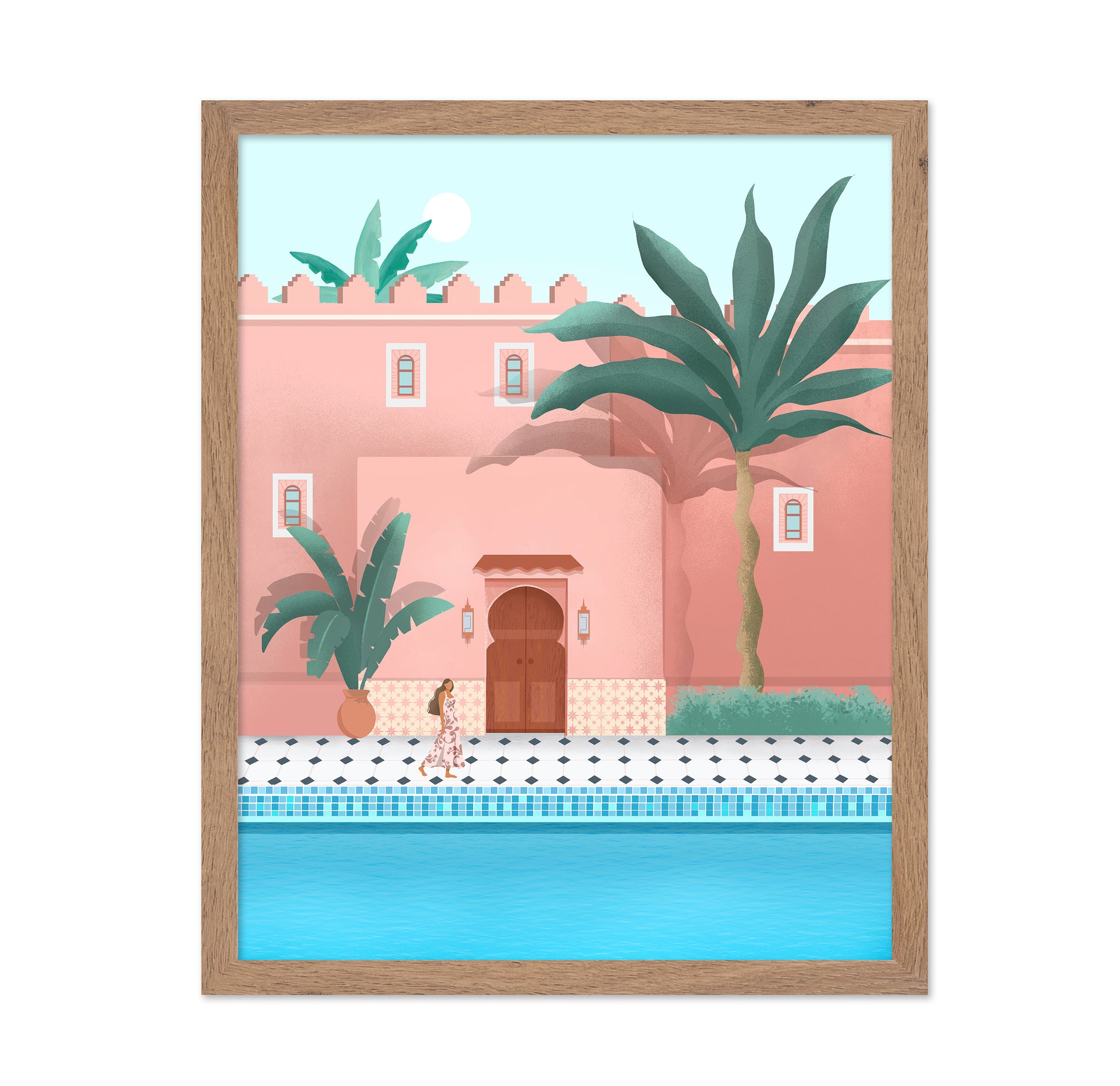 Moroccan Pink Palace Walk