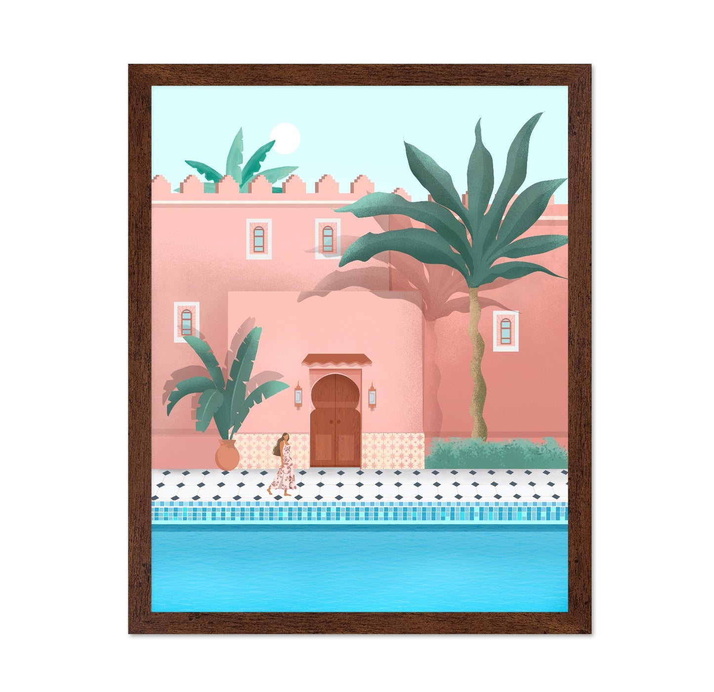 Moroccan Pink Palace Walk