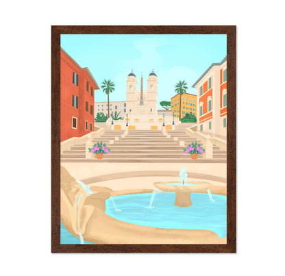 Rome Spanish Steps Scene