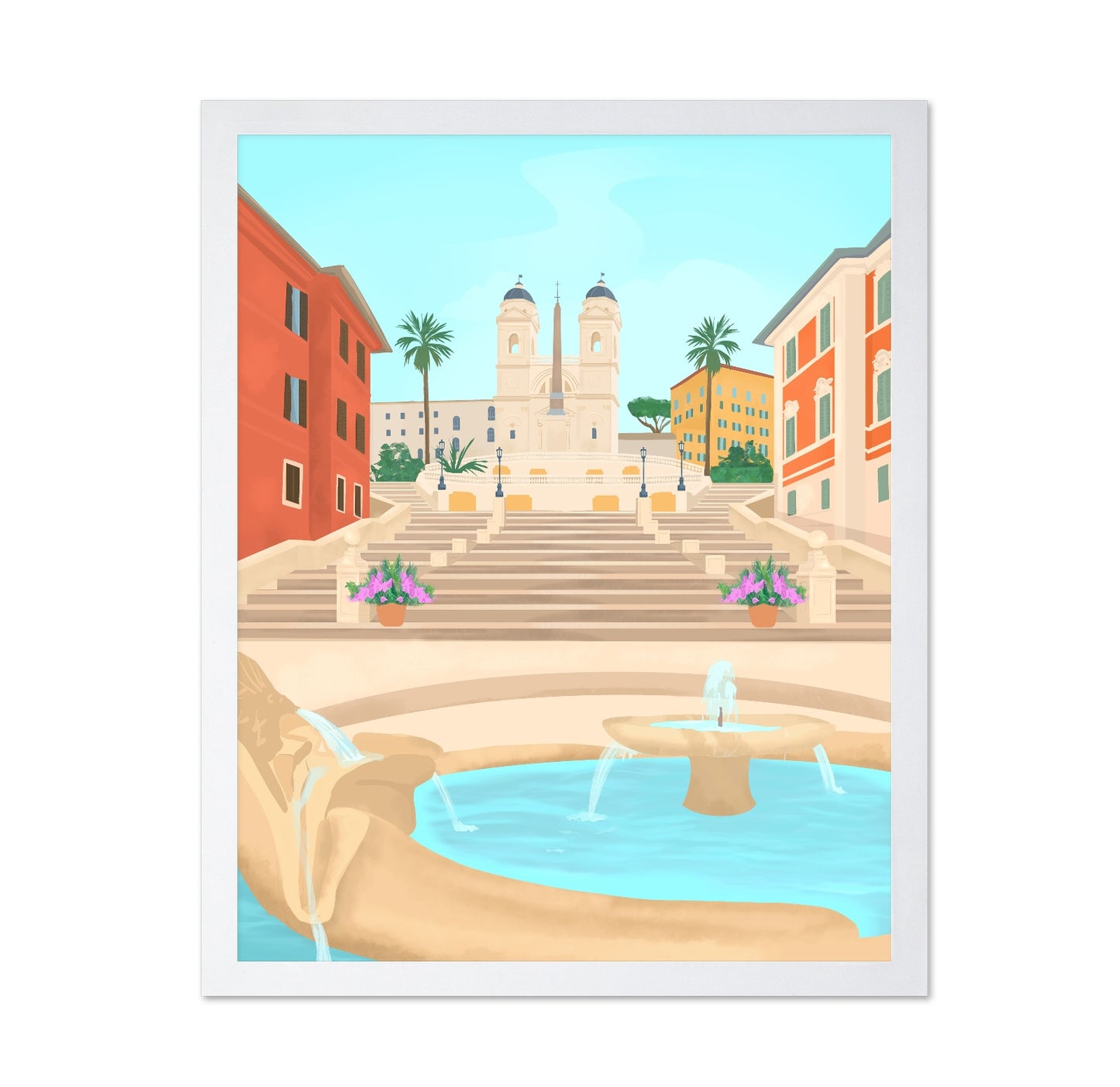 Rome Spanish Steps Scene