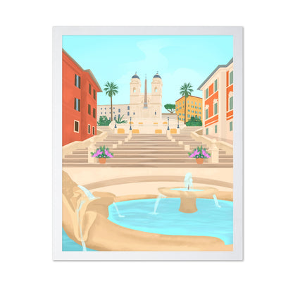 Rome Spanish Steps Scene