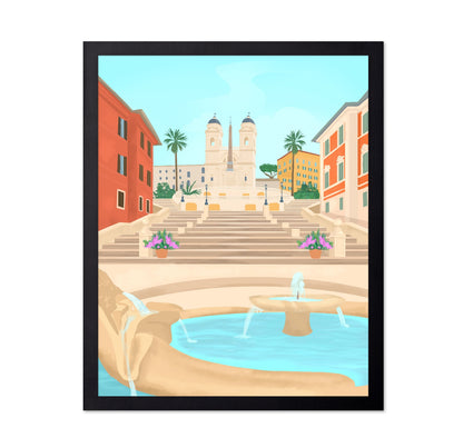 Rome Spanish Steps Scene
