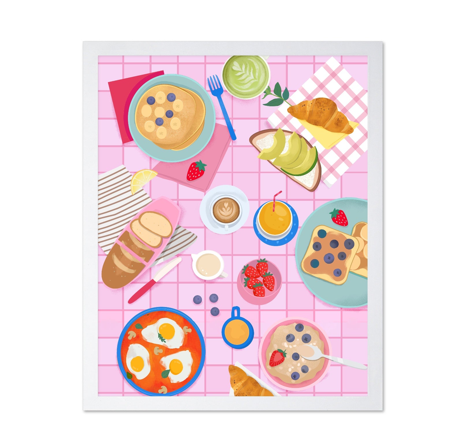 Colorful Breakfast Table Spread