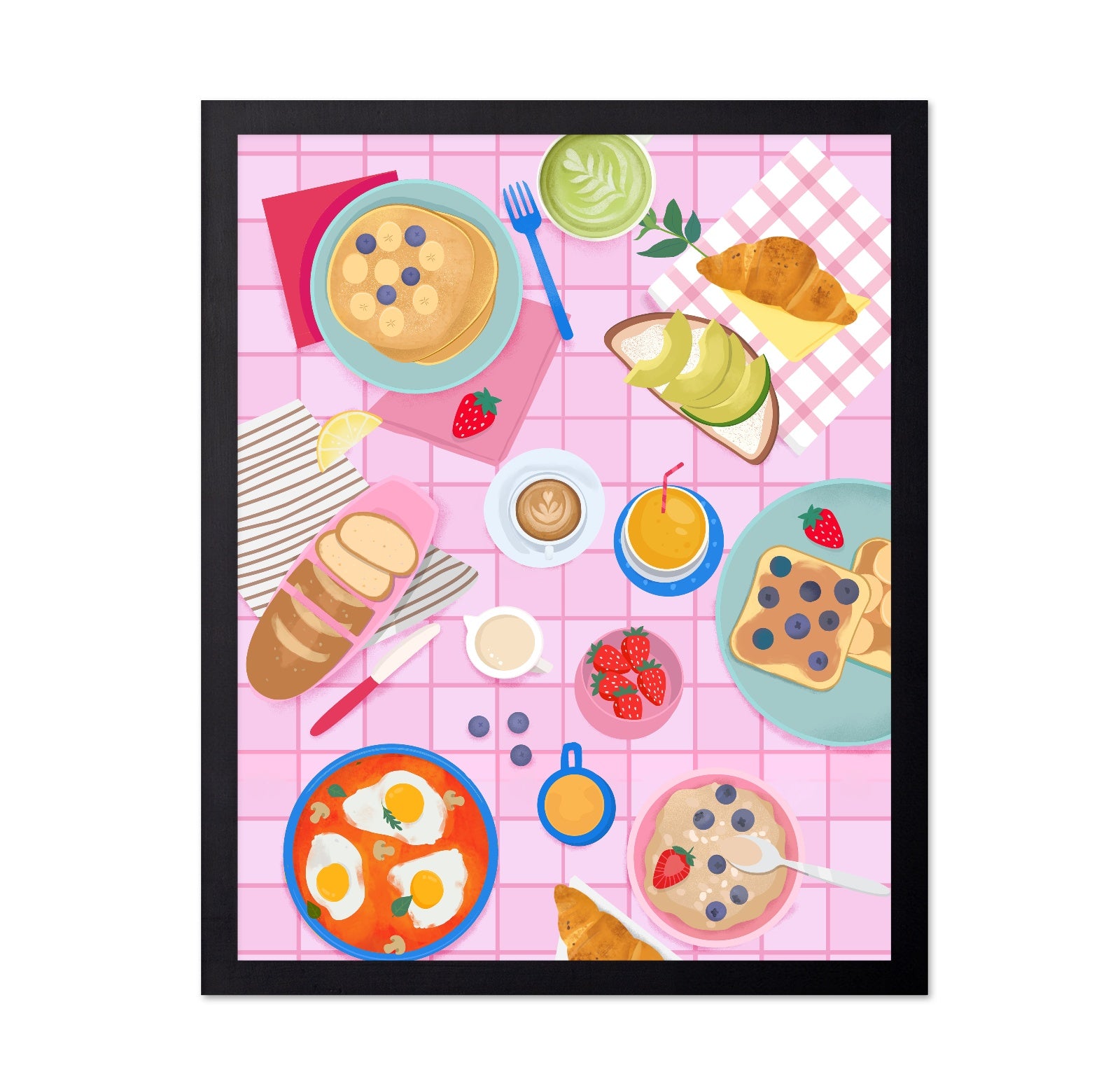 Colorful Breakfast Table Spread