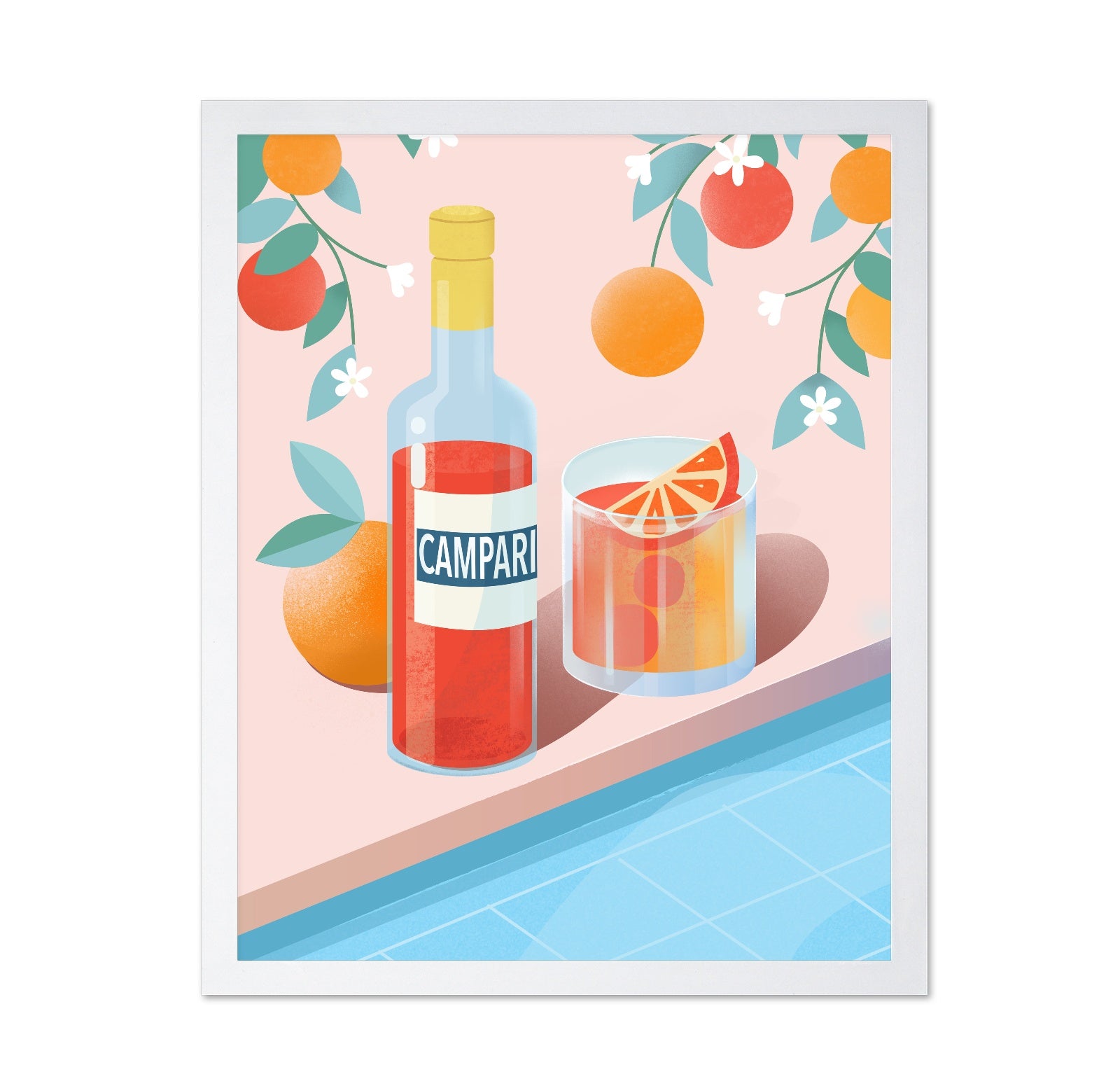 Negroni Cocktail Campari Still Life