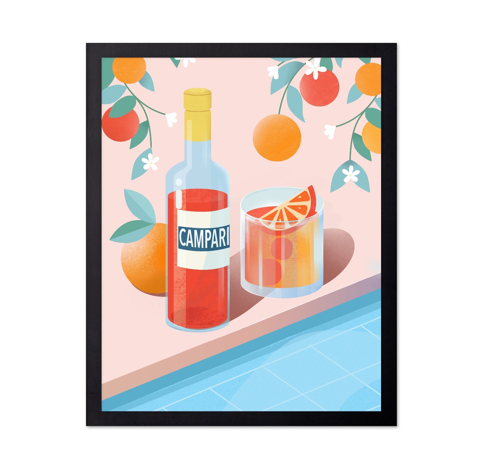 Negroni Cocktail Campari Still Life
