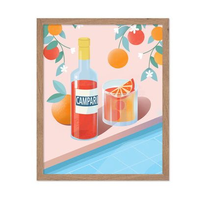 Negroni Cocktail Campari Still Life