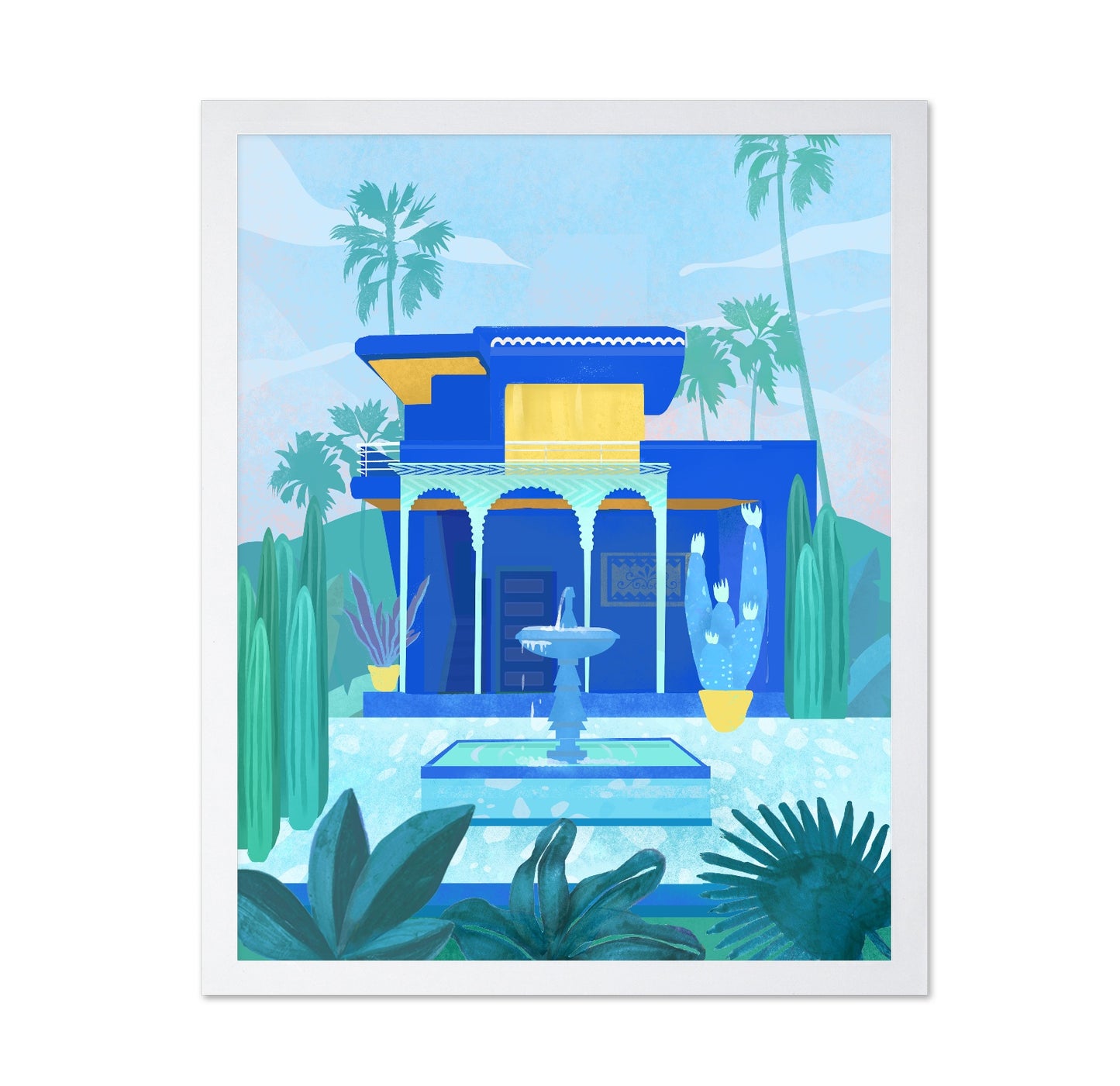 Moroccan Blue Garden