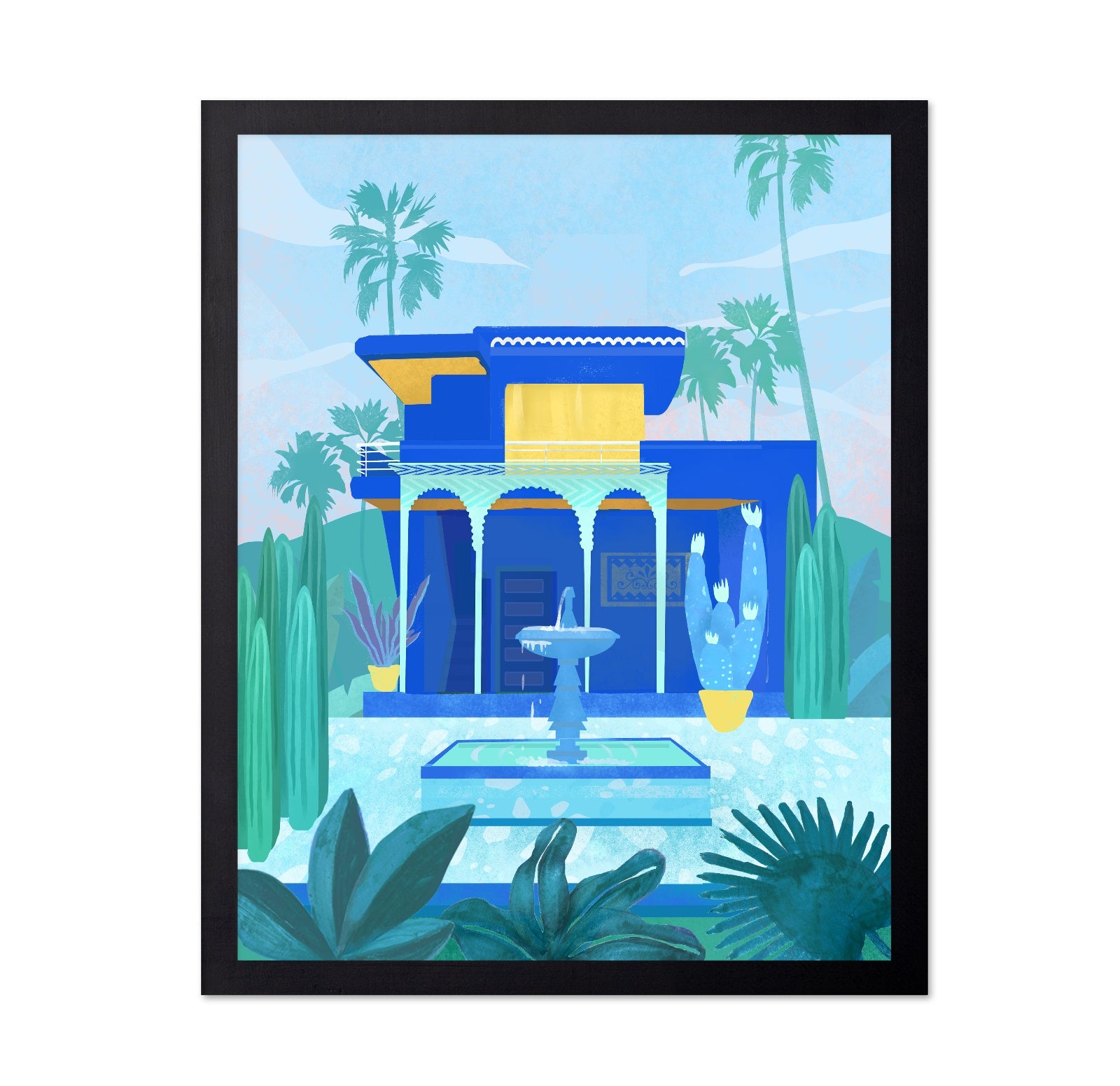 Moroccan Blue Garden