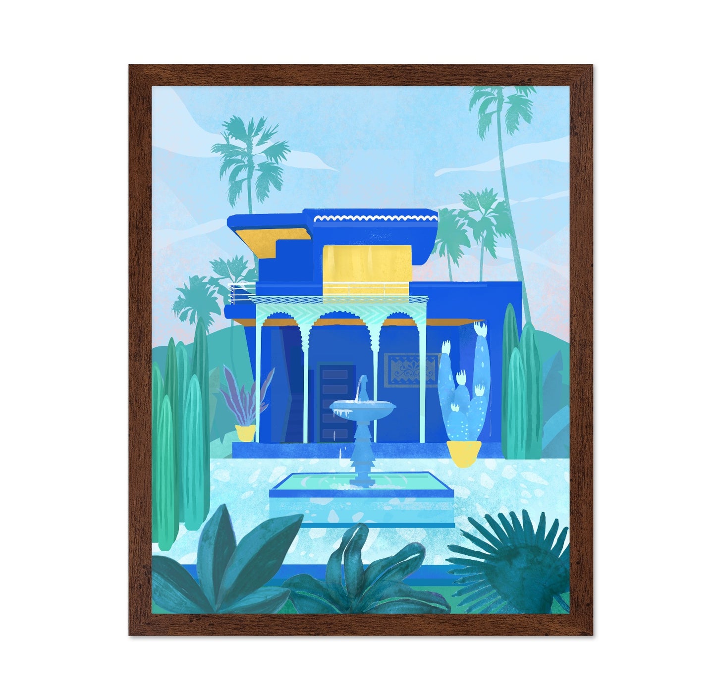 Moroccan Blue Garden
