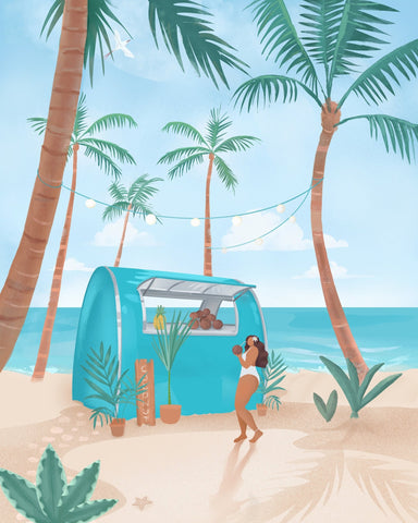 Beach Coconut Stand