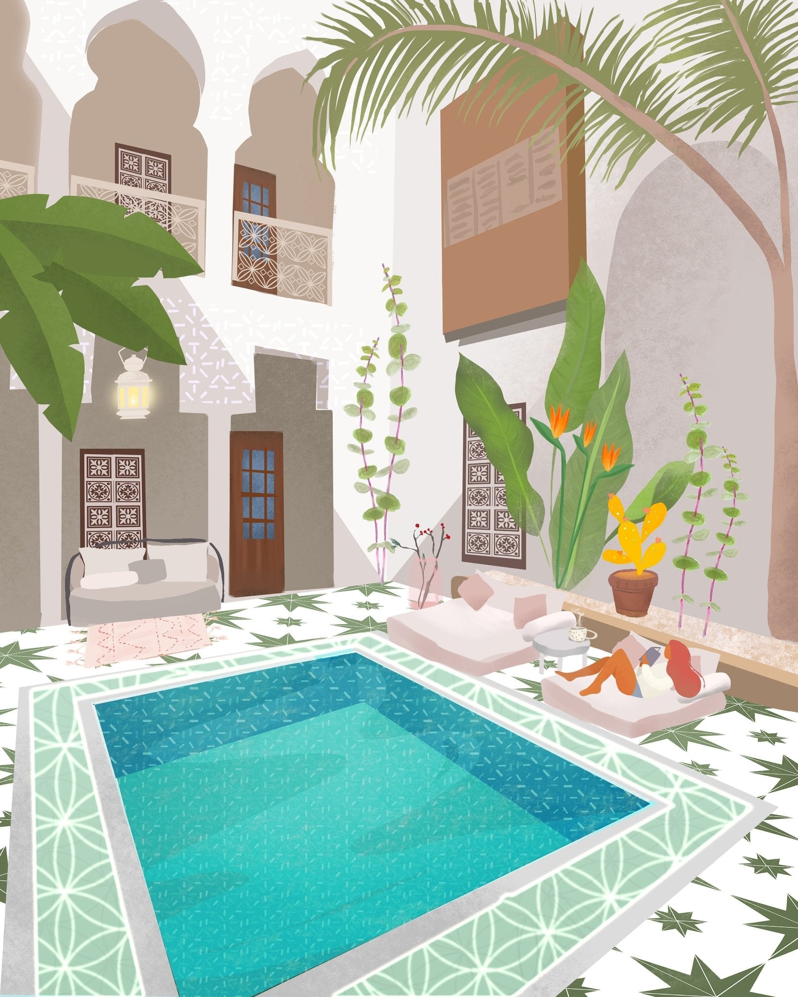 Riad Courtyard Pool