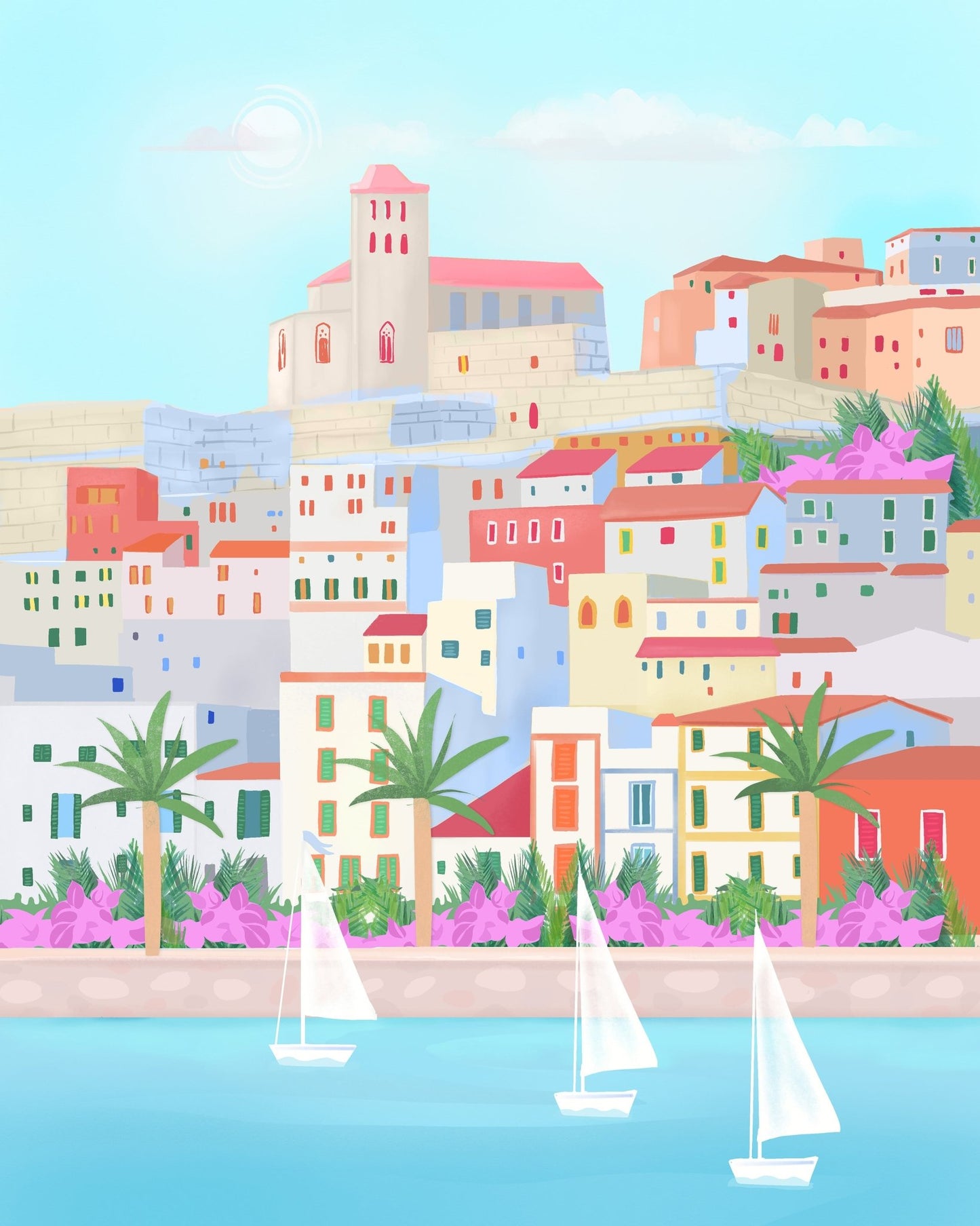 Ibiza Coastal Town