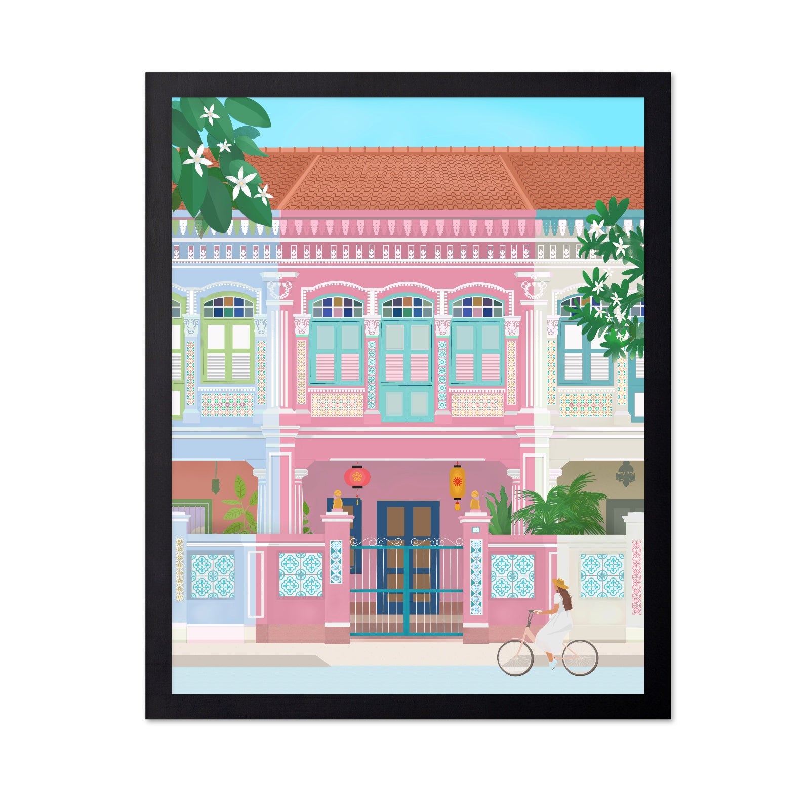 Singapore Pastel Shophouse
