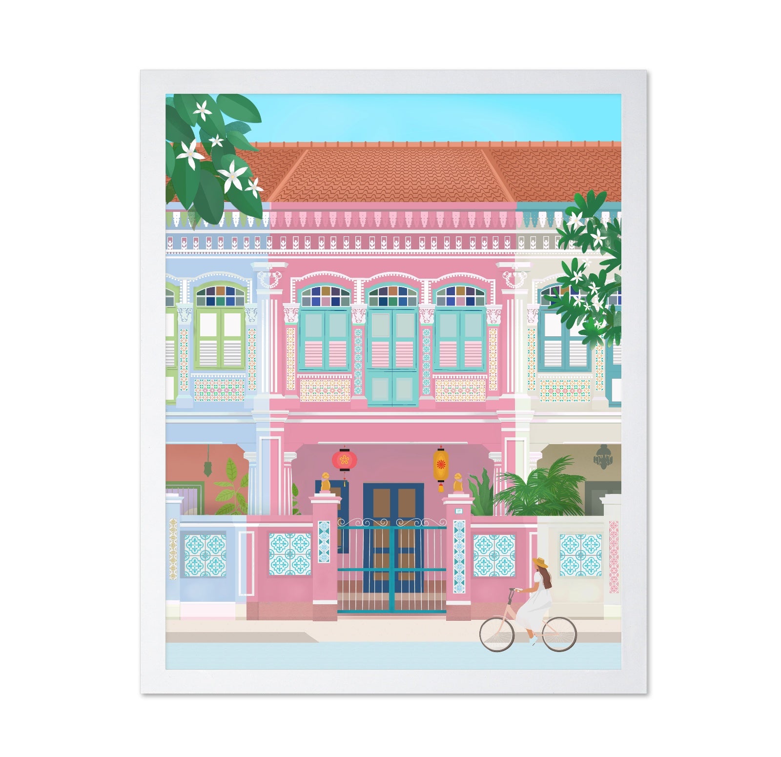 Singapore Pastel Shophouse