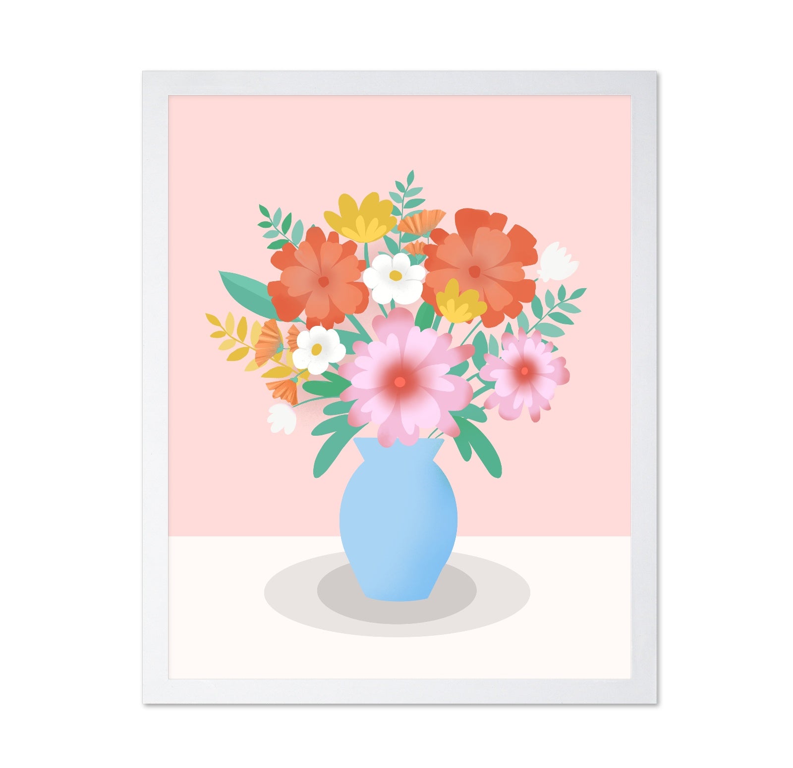 Vibrant Floral Vase