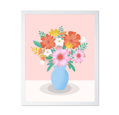 Vibrant Floral Vase