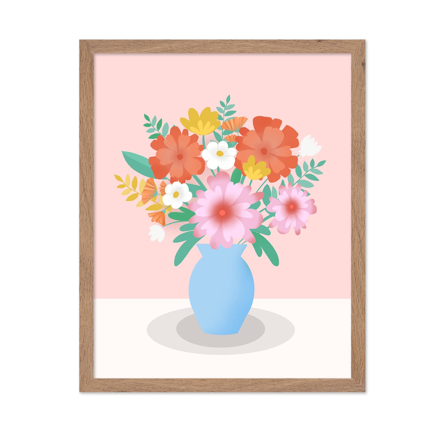 Vibrant Floral Vase