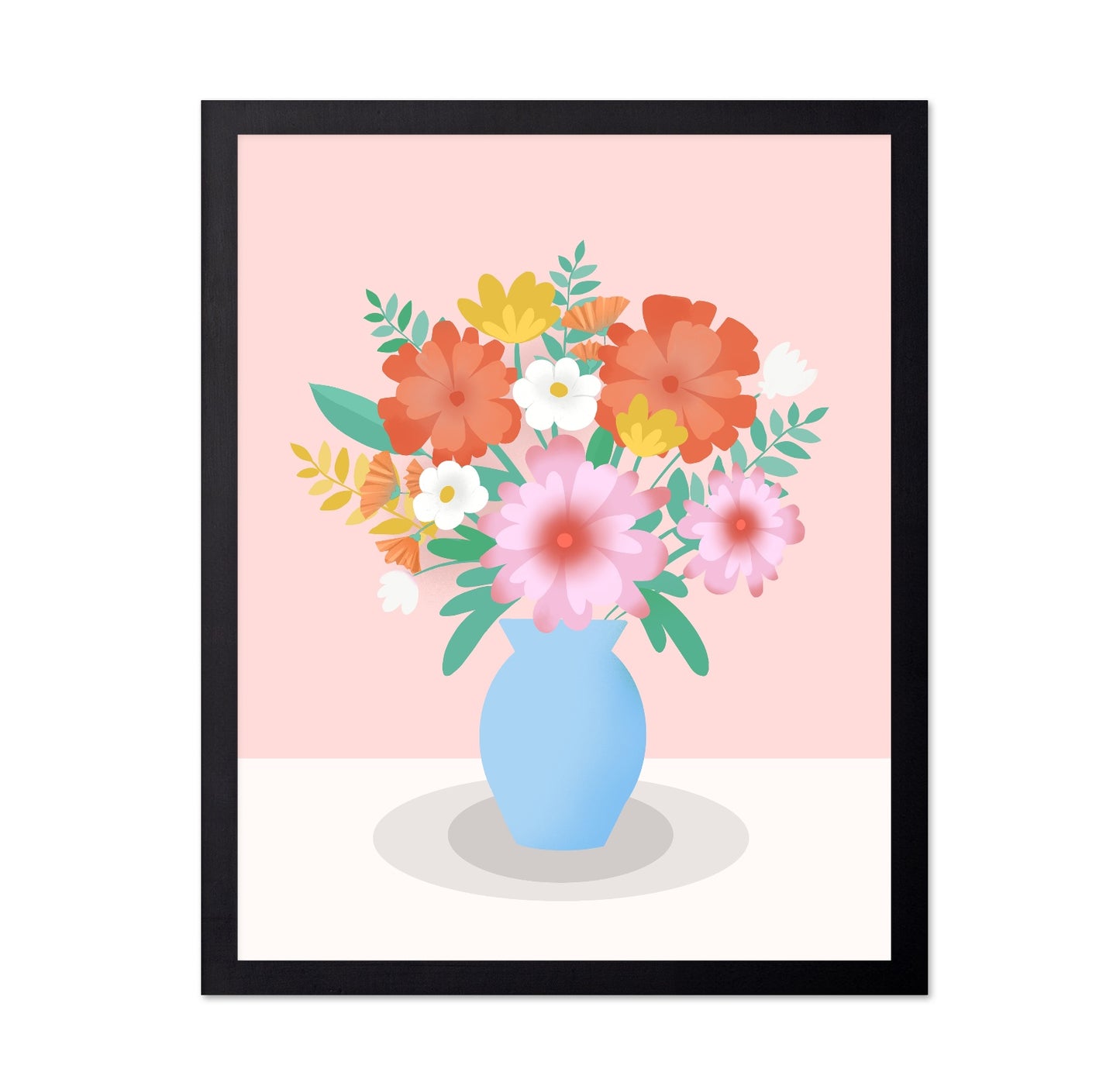 Vibrant Floral Vase