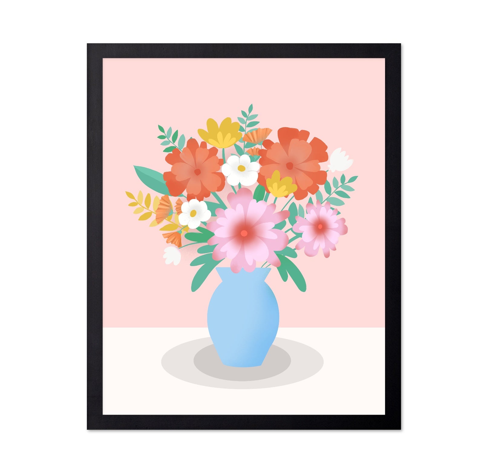 Vibrant Floral Vase