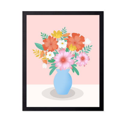 Vibrant Floral Vase