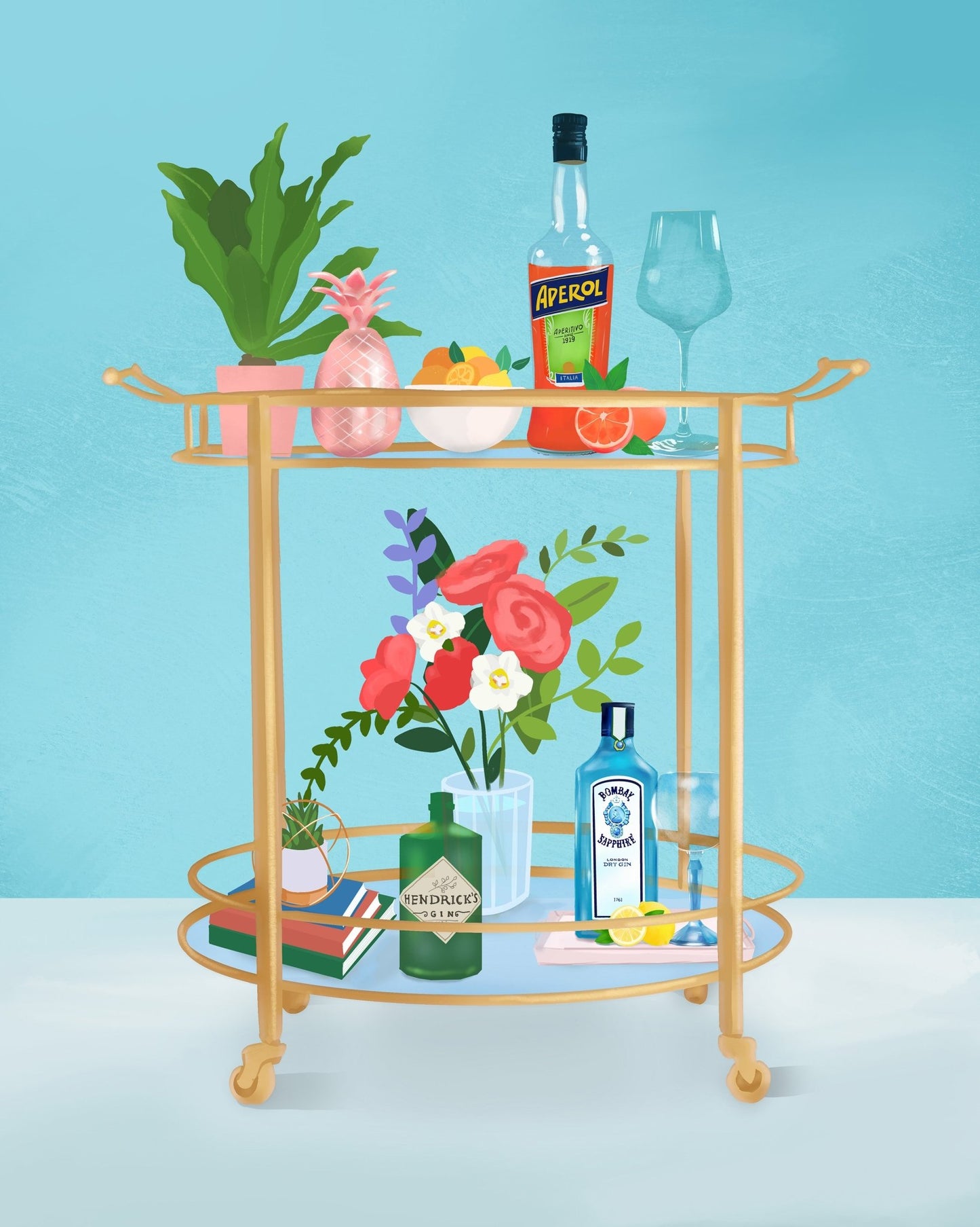 Stylish Bar Cart