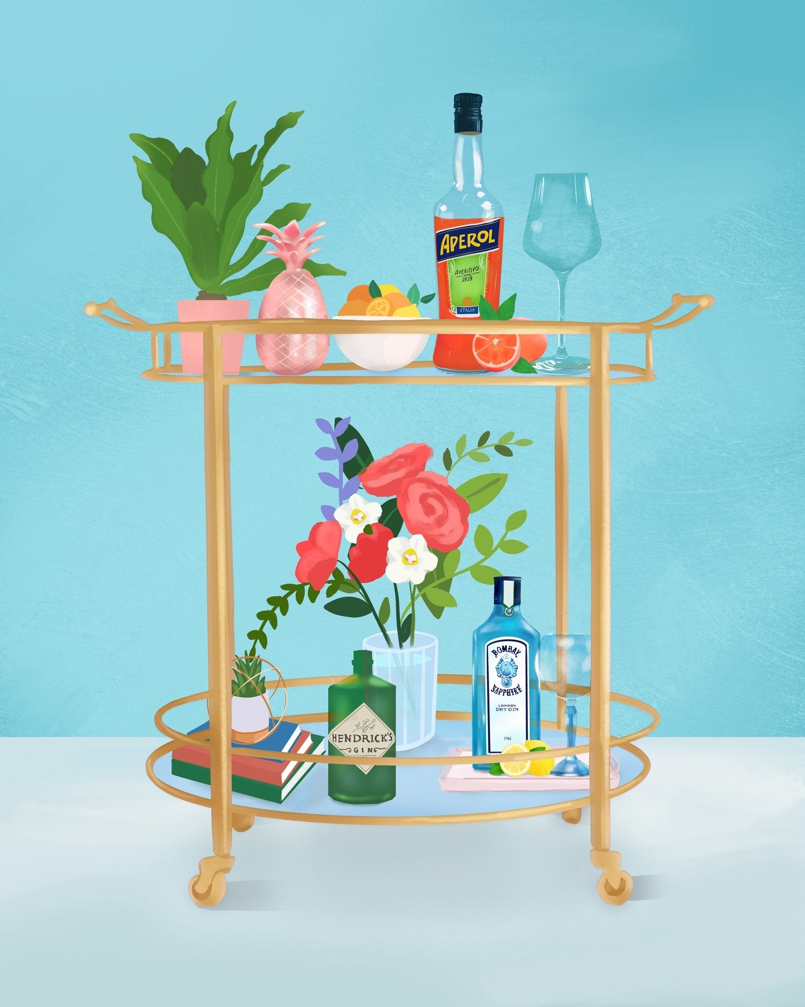 Stylish Bar Cart