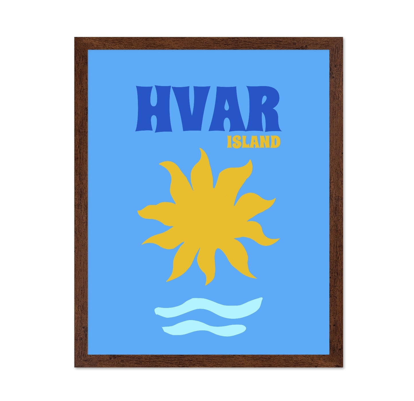 Hvar Island Sun Poster