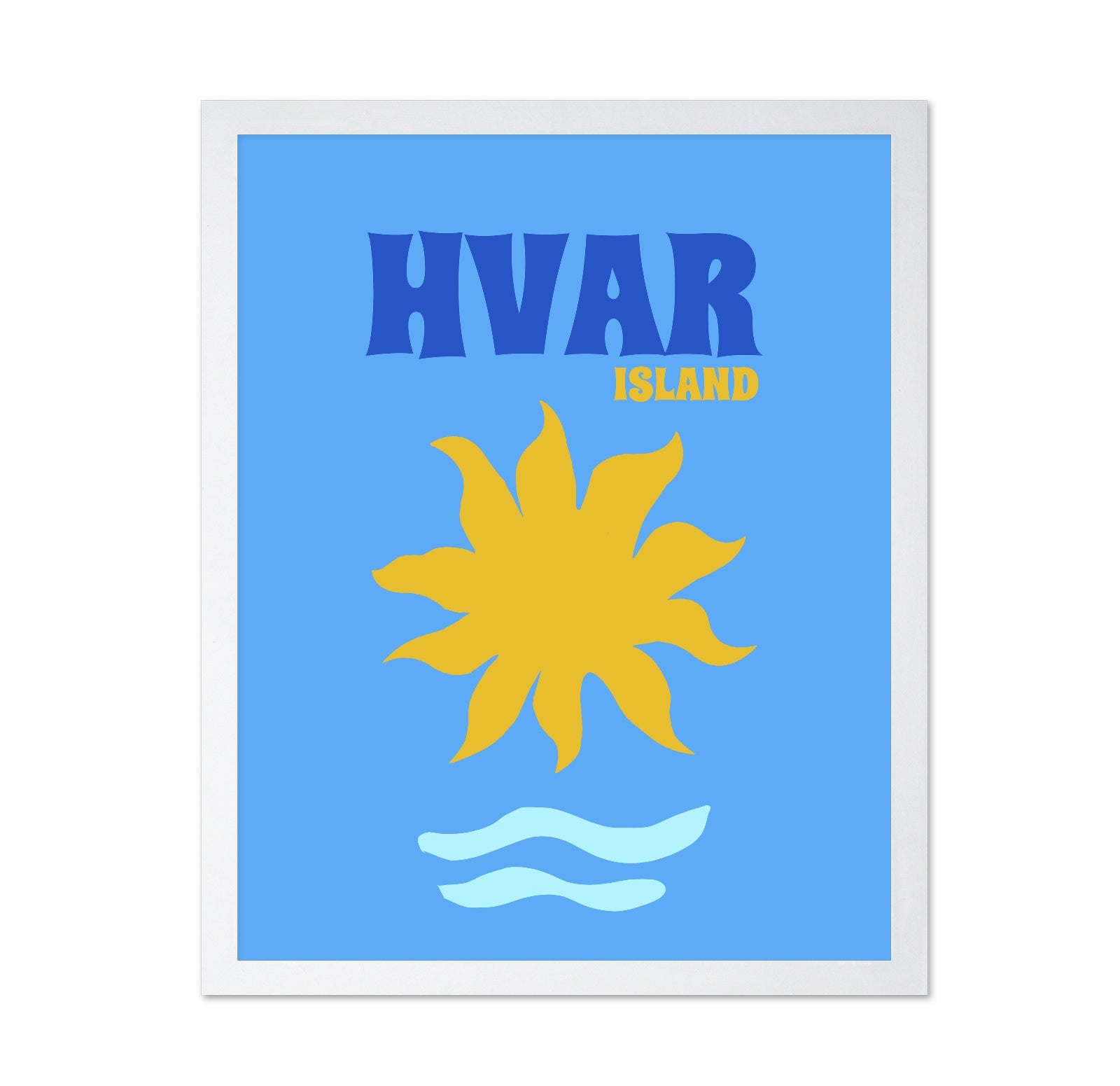 Hvar Island Sun Poster
