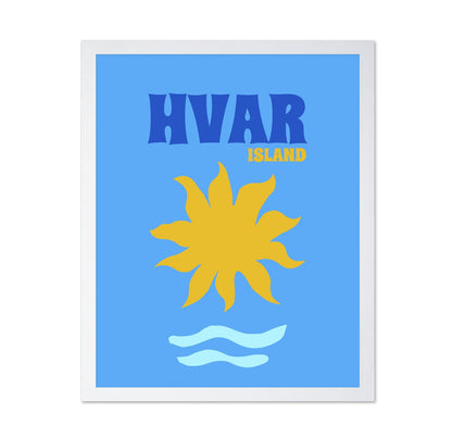 Hvar Island Sun Poster