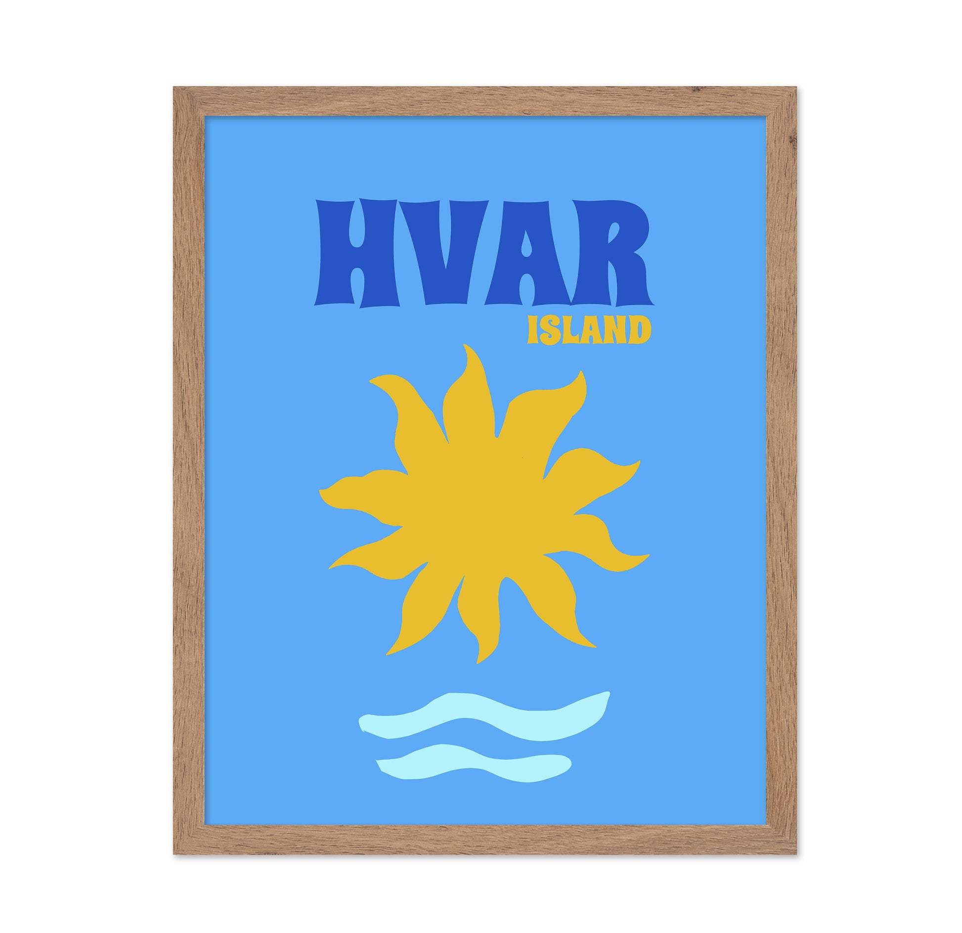 Hvar Island Sun Poster