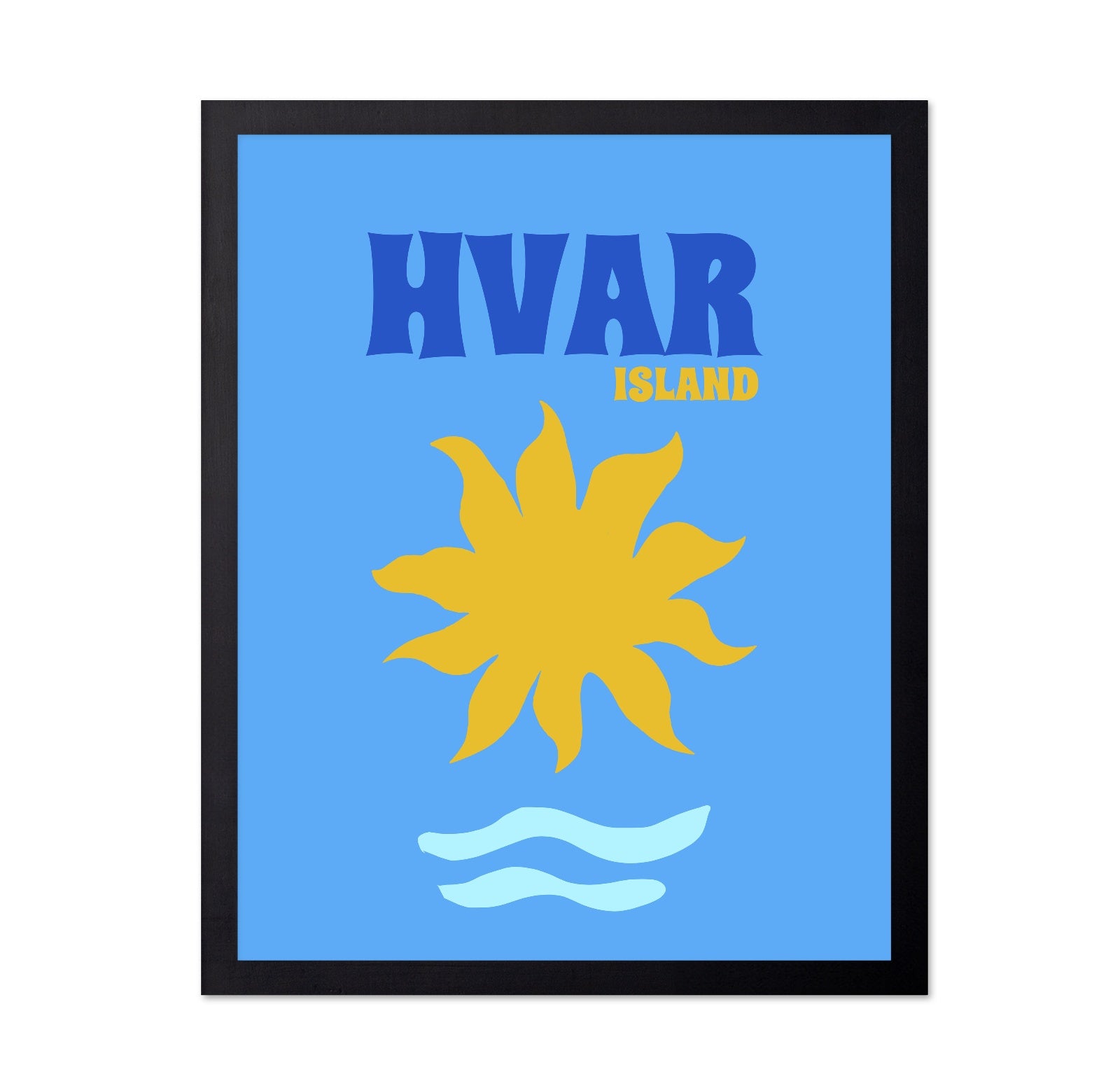 Hvar Island Sun Poster