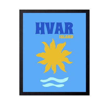 Hvar Island Sun Poster