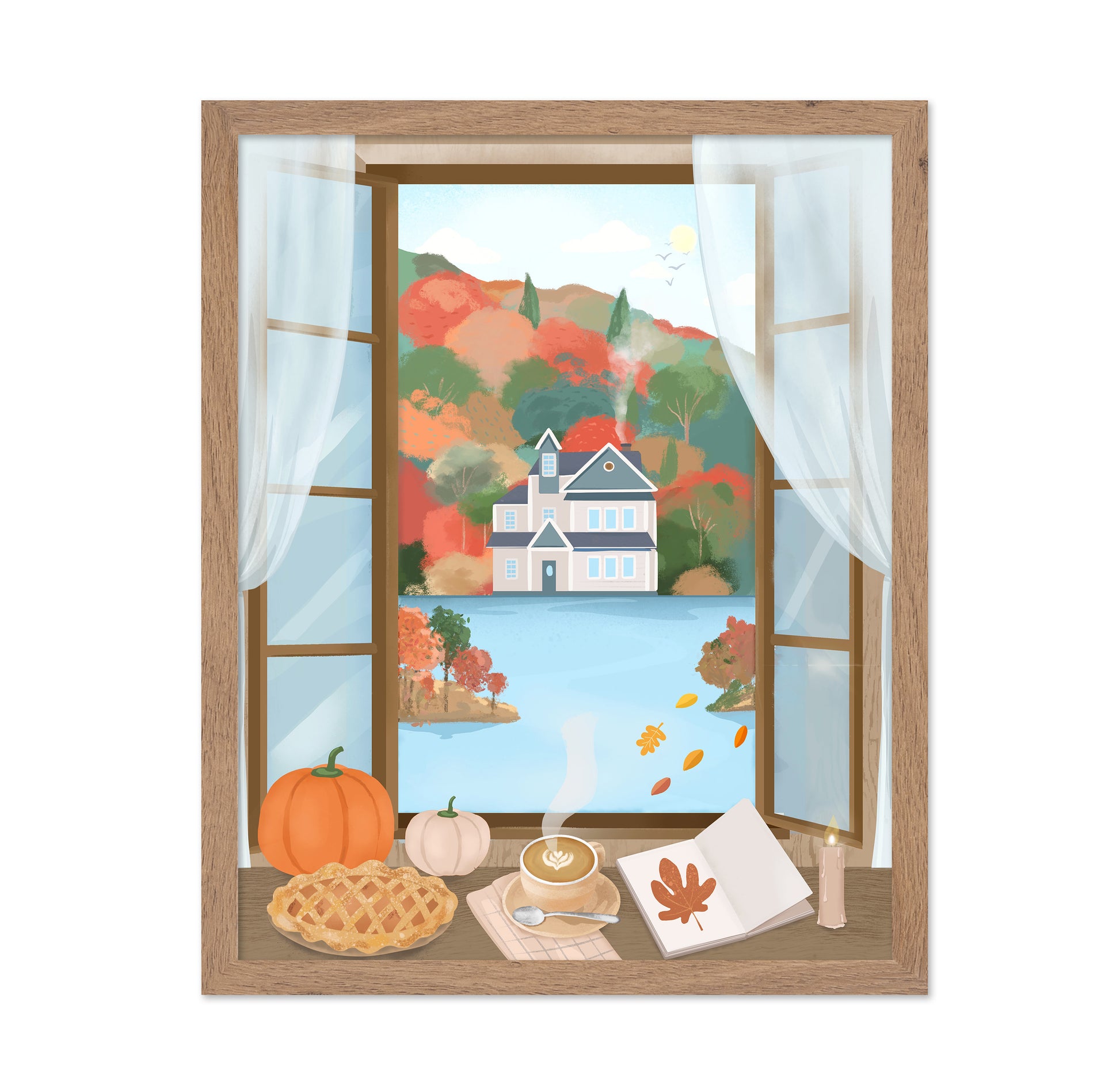 Cozy Autumn Window View