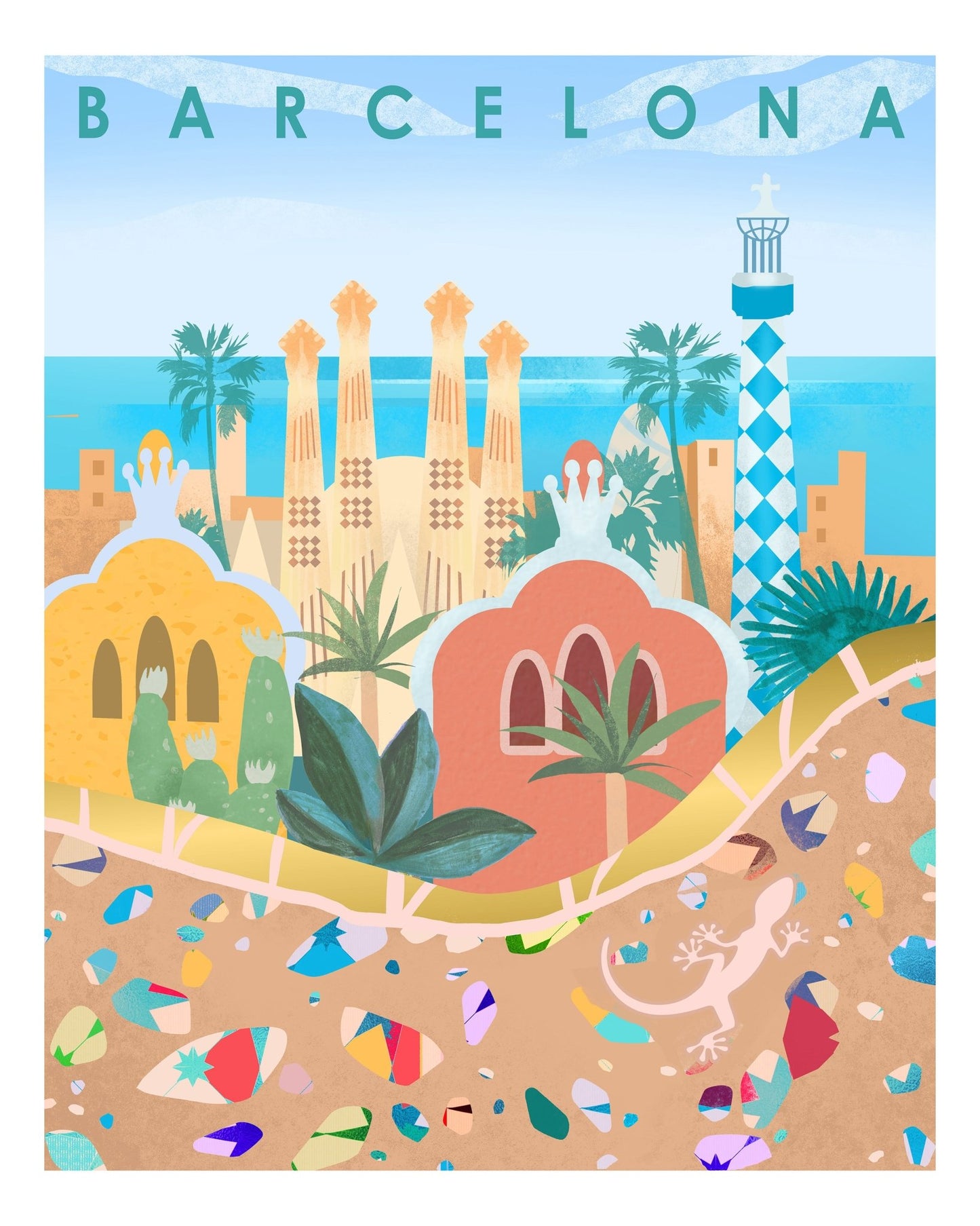 Barcelona City Poster