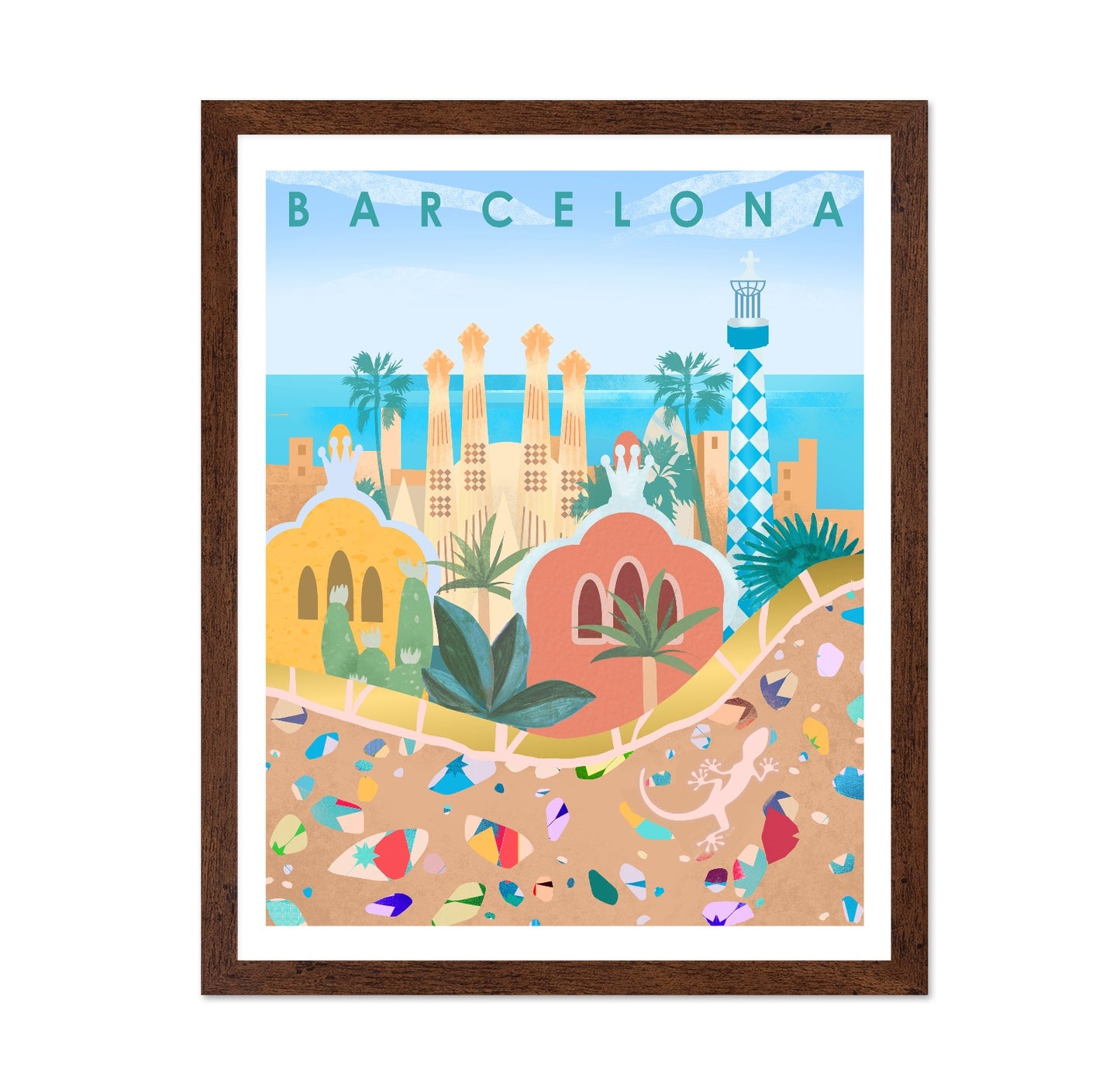 Barcelona City Poster