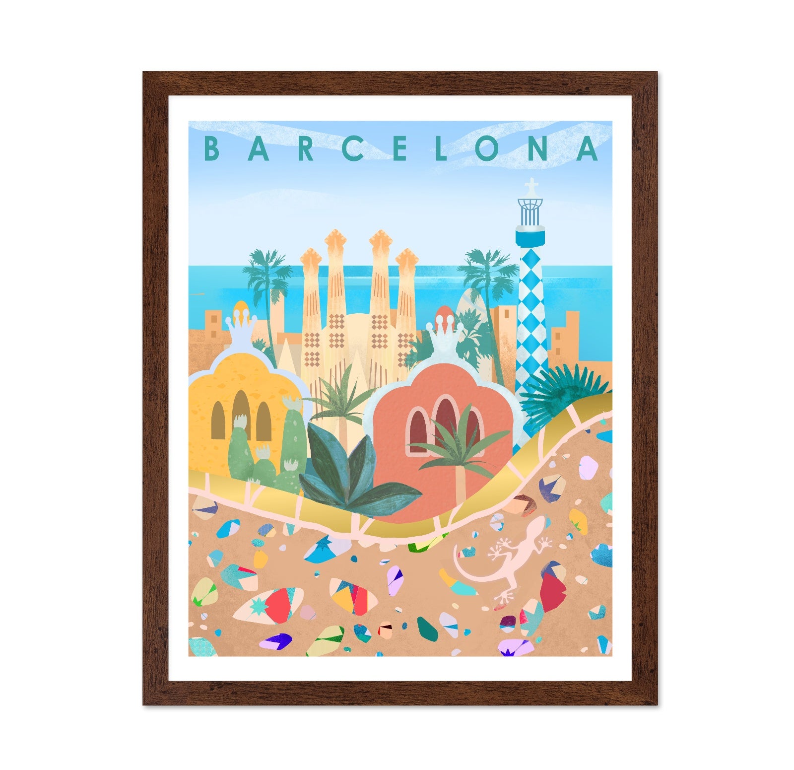 Barcelona City Poster
