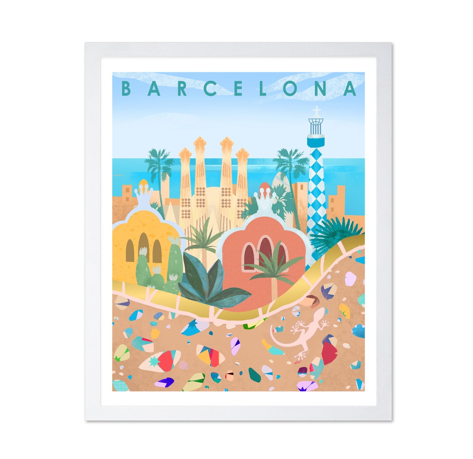 Barcelona City Poster