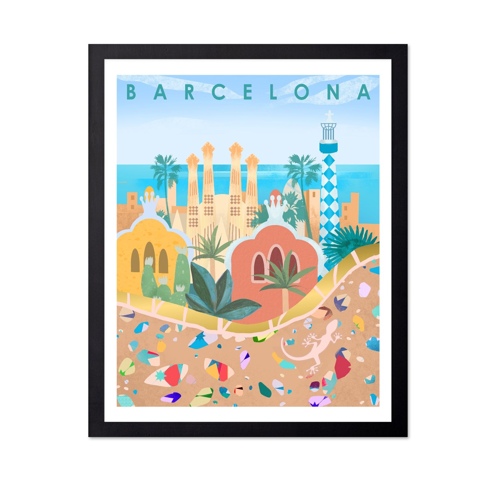 Barcelona City Poster