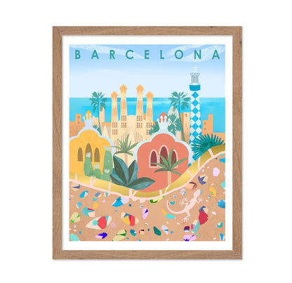 Barcelona City Poster