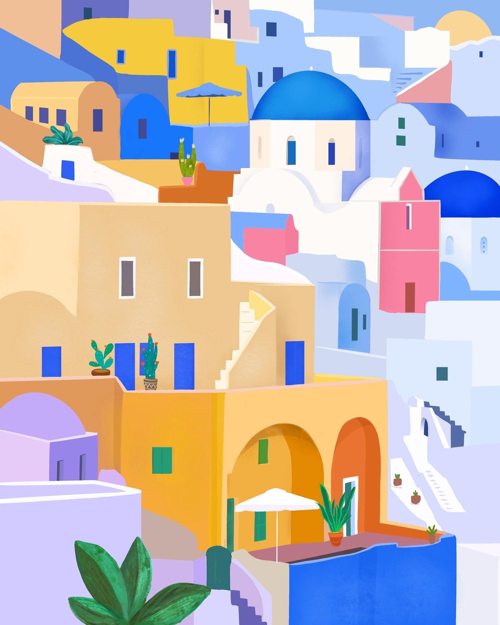 Colorful Island Town