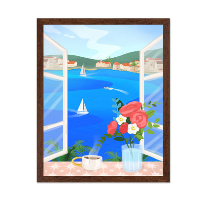 Coastal Window View No1
