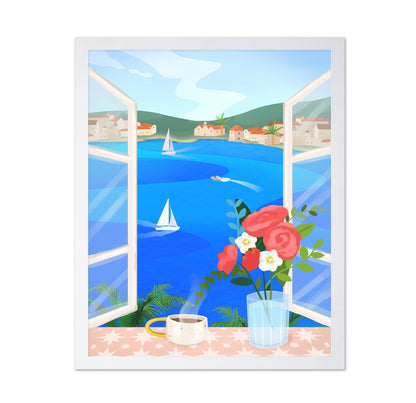 Coastal Window View No1