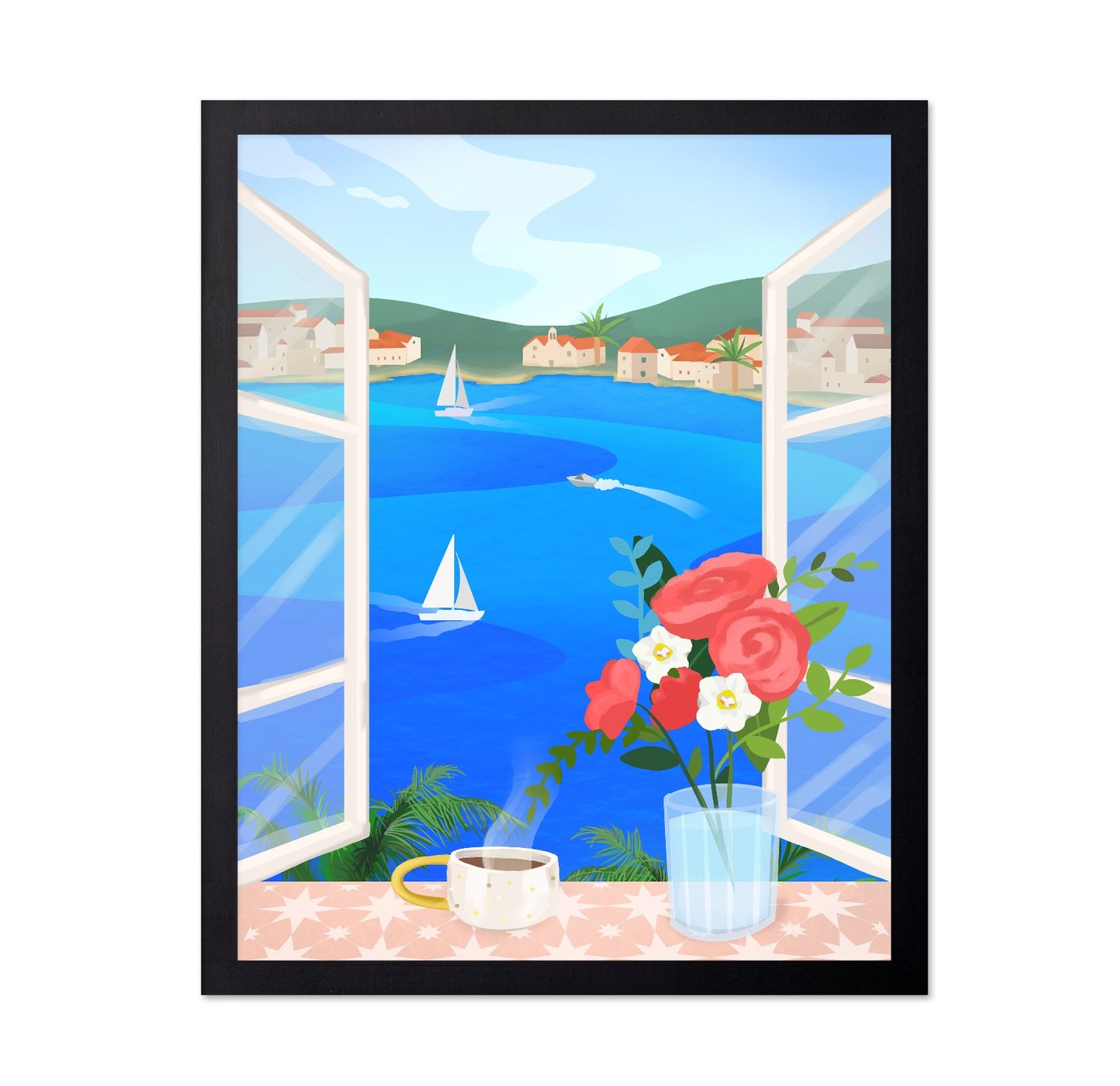 Coastal Window View No1