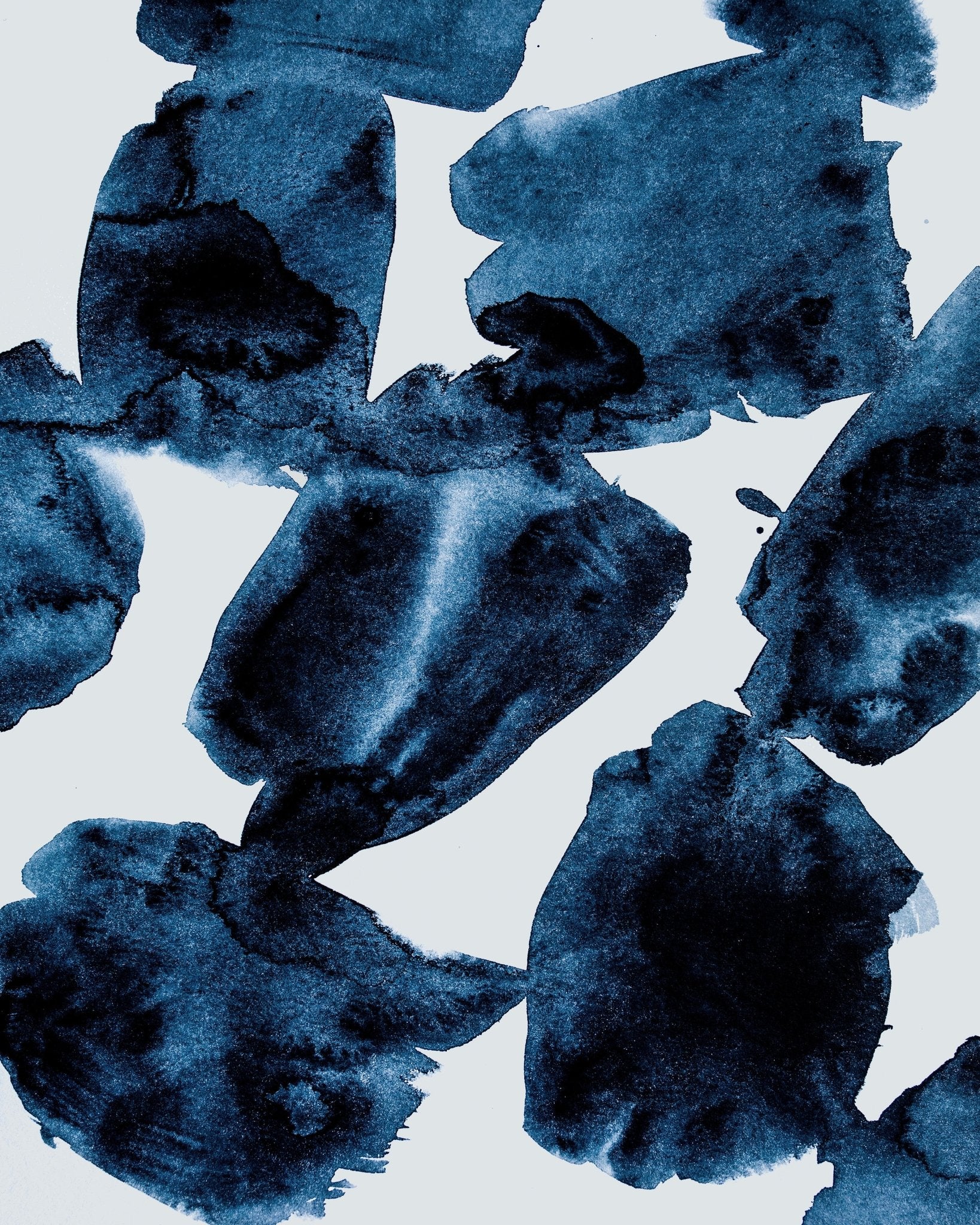 Blue Ink Abstract