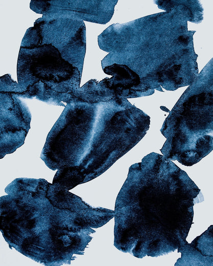 Blue Ink Abstract