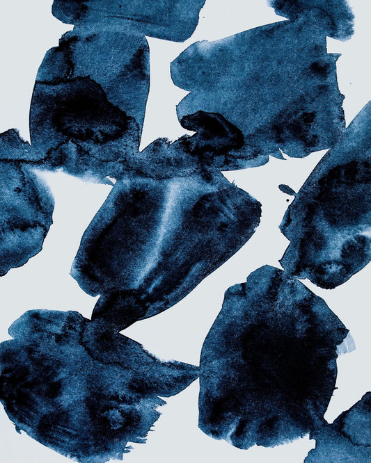 Blue Ink Abstract