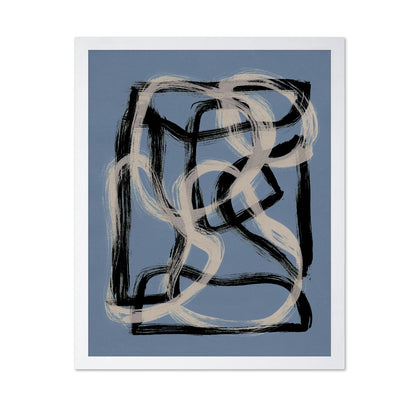 Black White Brush Shapes