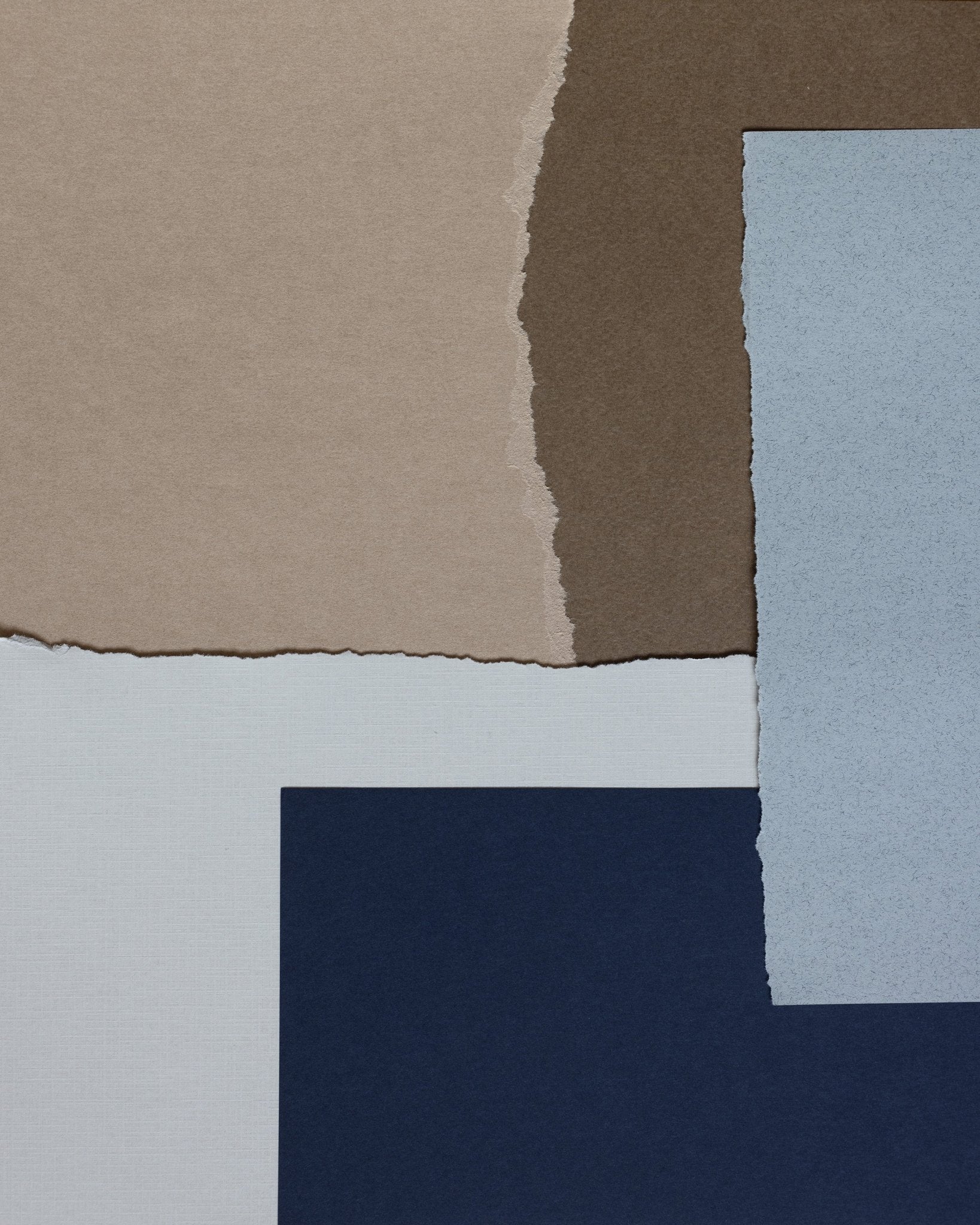 Neutral Torn Paper Layers No1