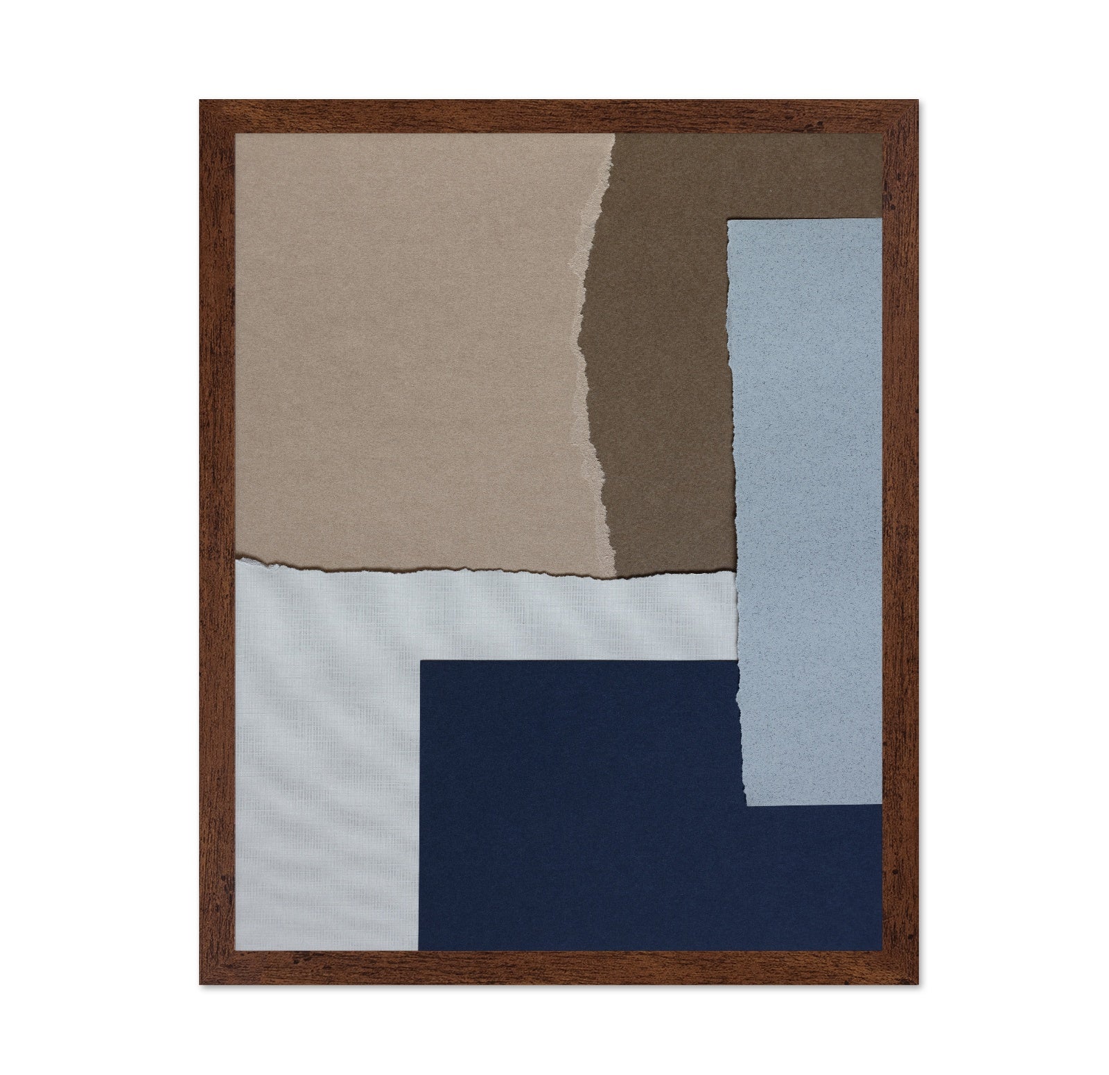 Neutral Torn Paper Layers No1